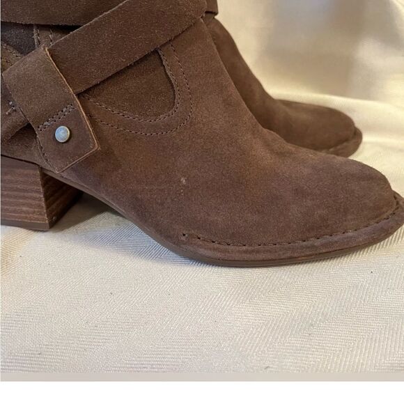 UGG Knee high suede boots, Bandera Biker Combat Moto style size 6‎ - Picture 5 of 12